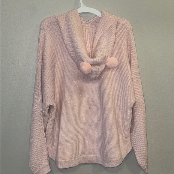 Girls Cat & Jack Sweater with Hood - Picture 3 of 5